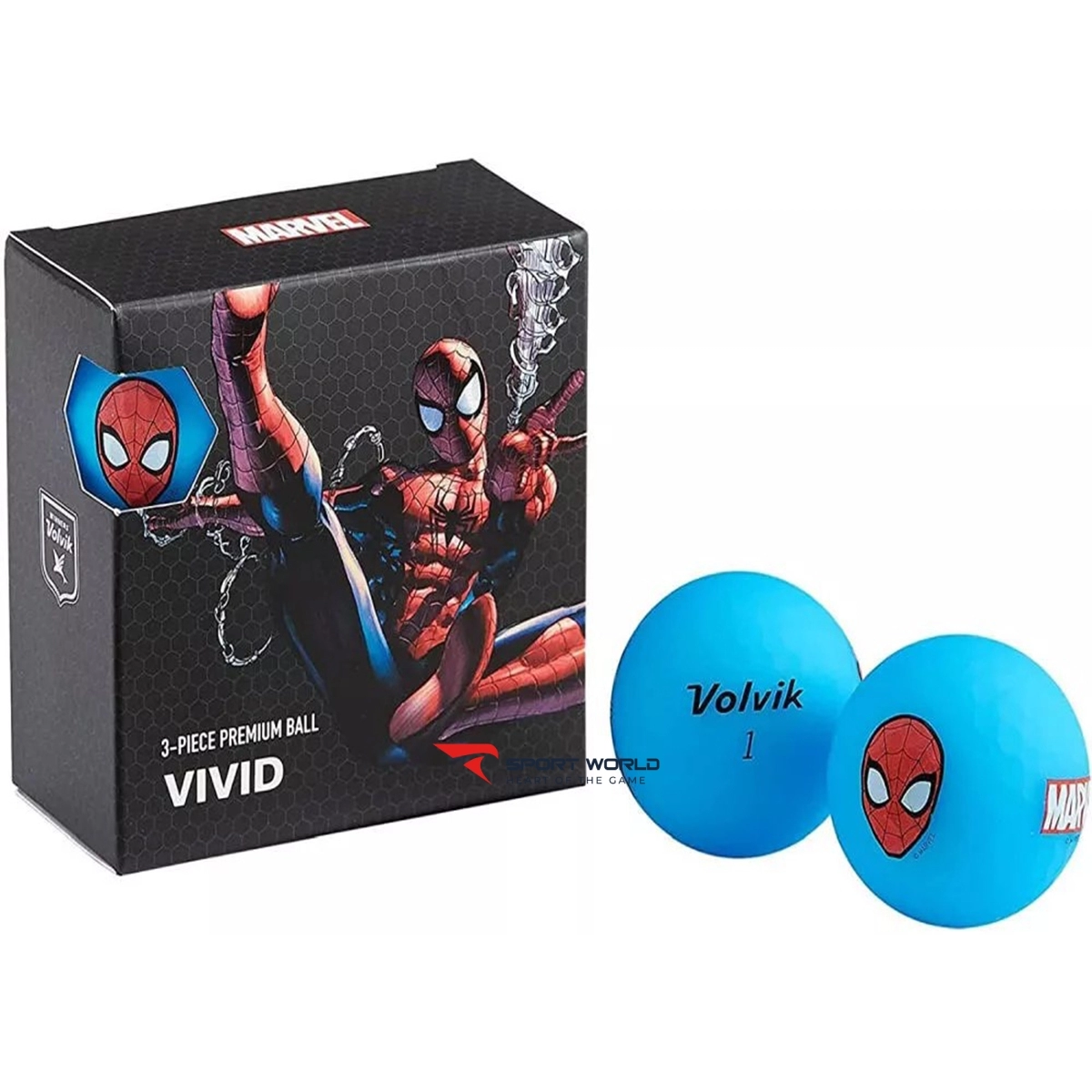 Bóng golf Volvik Marvel Spider Man Pack (hộp 4 quả)