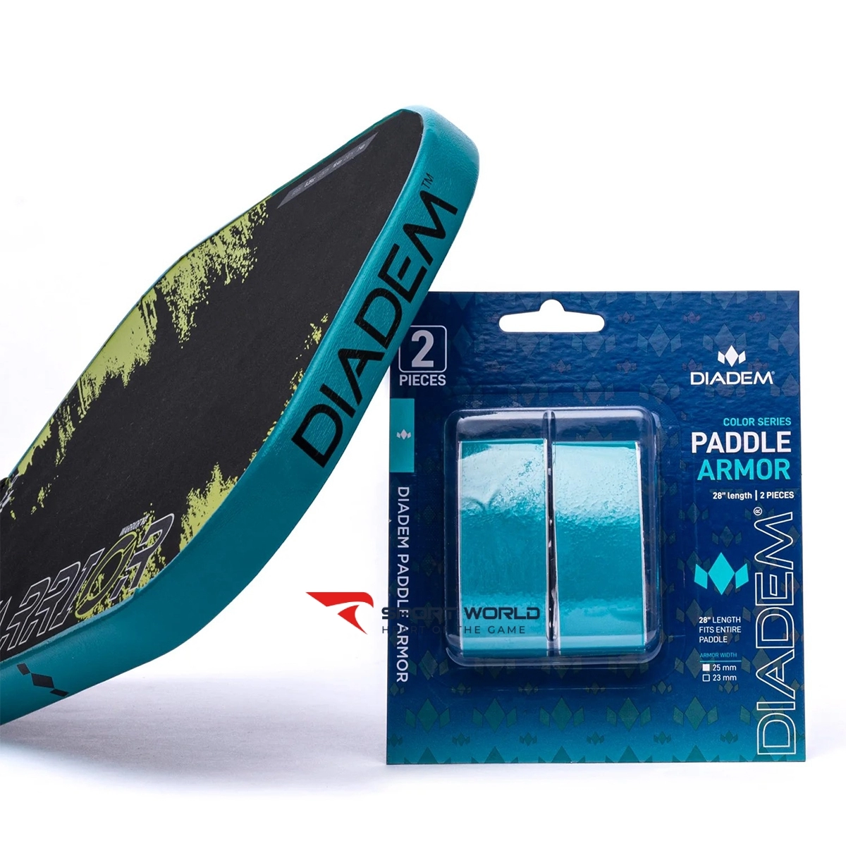 Miếng dán bảo vệ đầu vợt Pickleball DIADEM Paddle Armor 25mm chính hãng