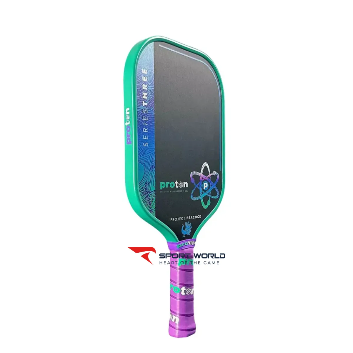 Vợt Pickleball Proton Series Three - Project Peacock Elongated 15mm
