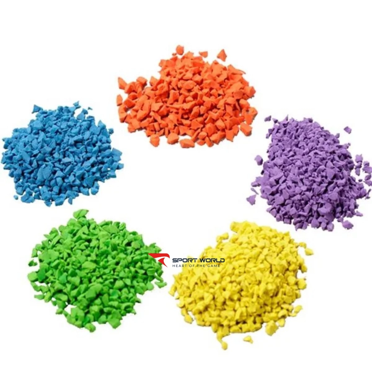 Hạt cao su màu hỗn hợp