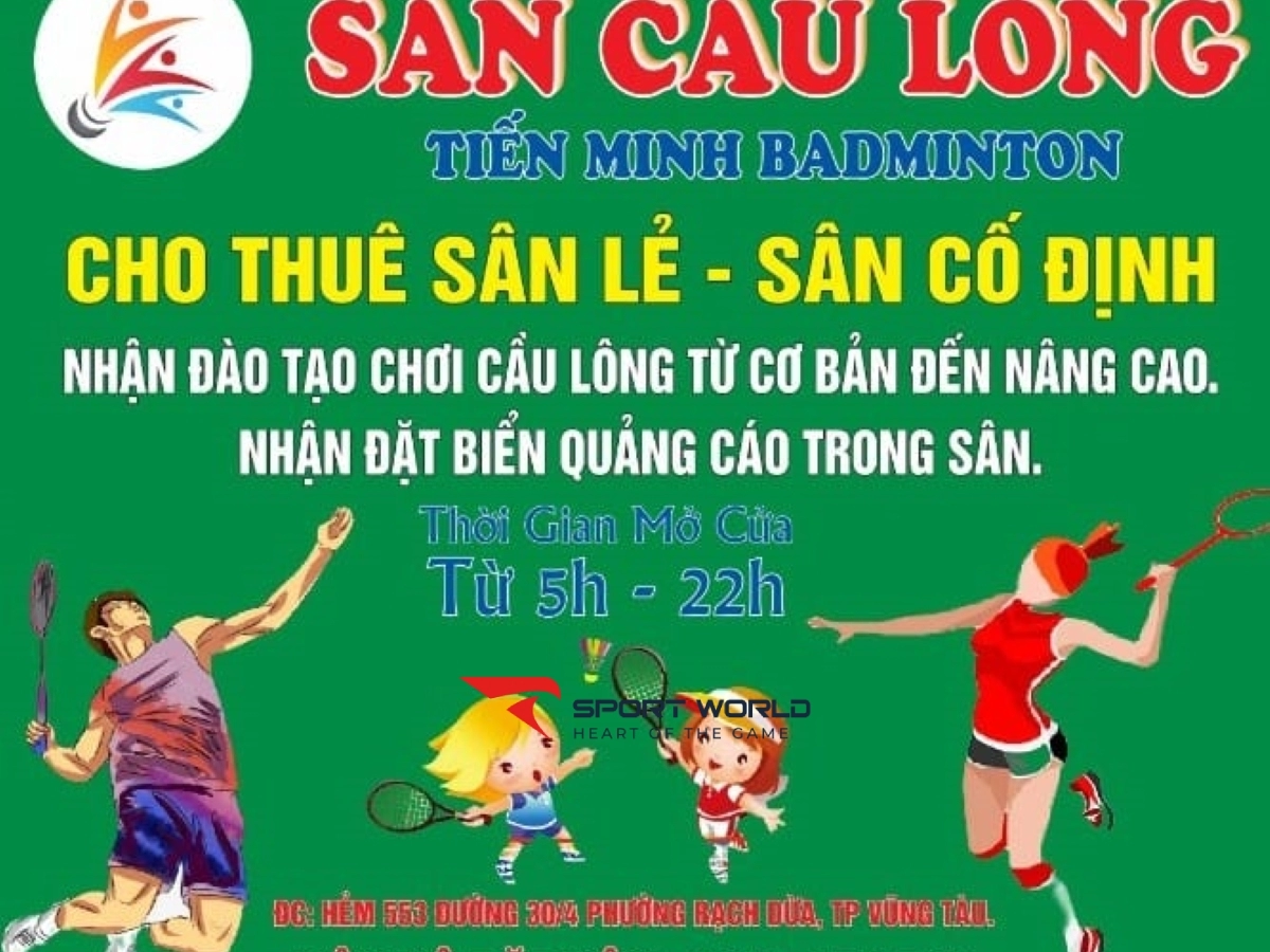 Sân cầu lông Tiến Minh Badminton Bà Rịa - Vũng Tàu