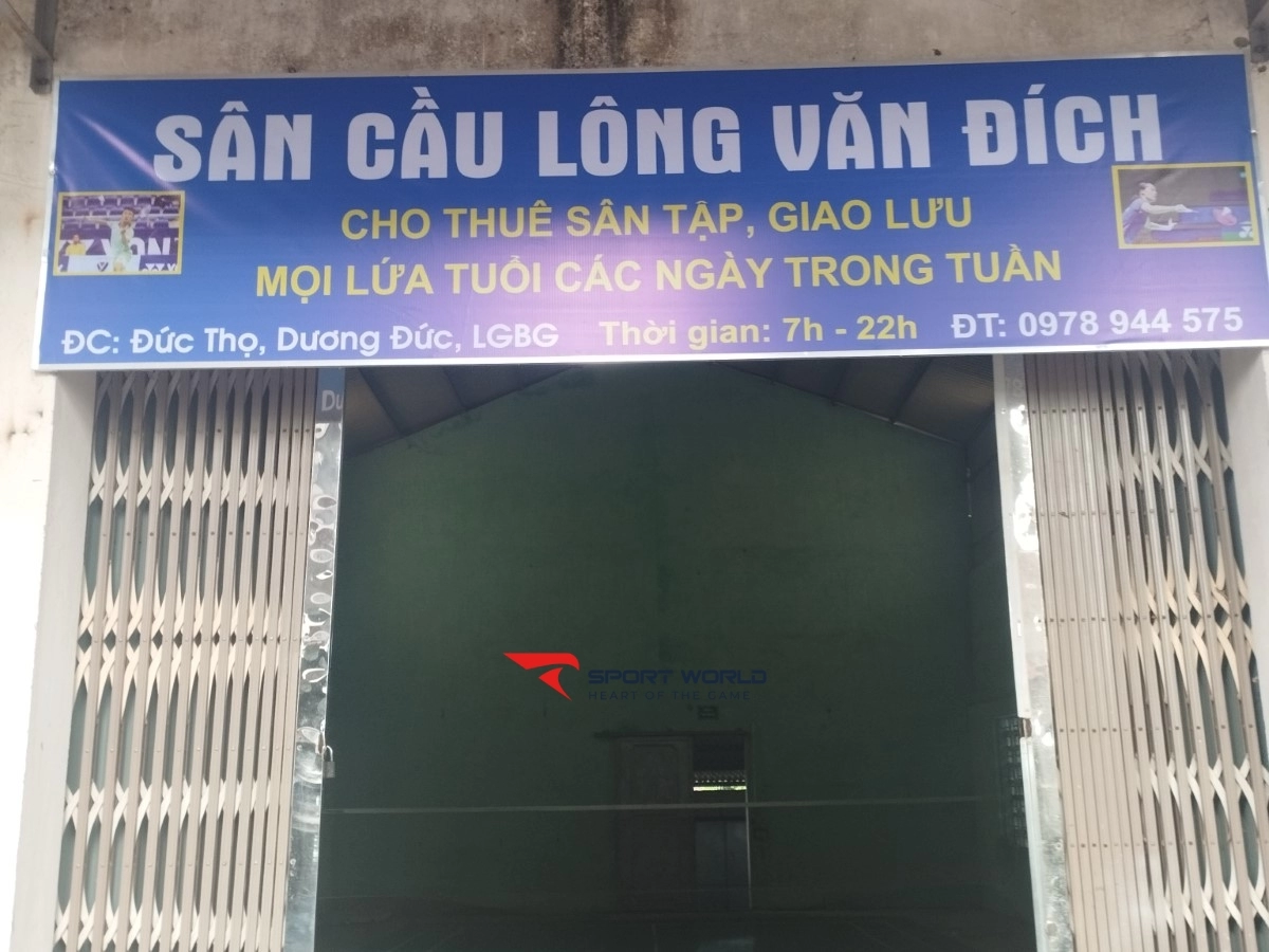 Sân cầu lông Văn Đích