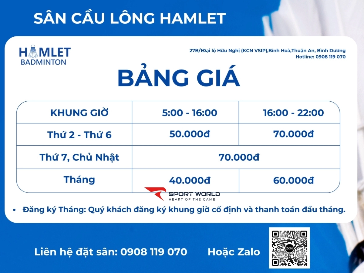 Sân cầu lông Hamlet