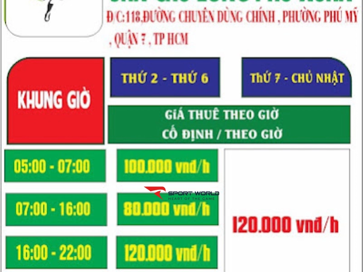 Sân cầu lông Phú Xuân quận 7