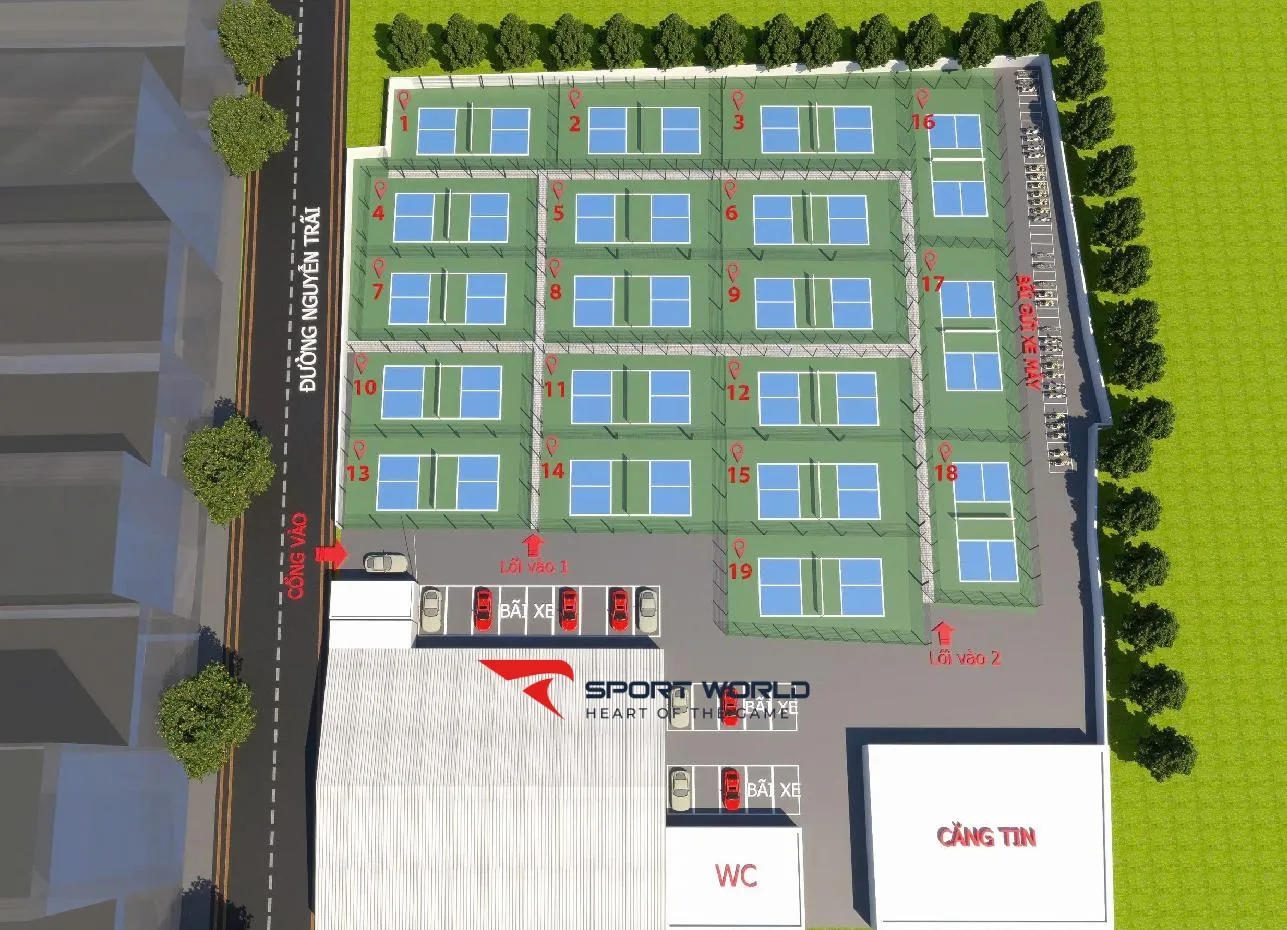 Sân pickleball Thượng Đình