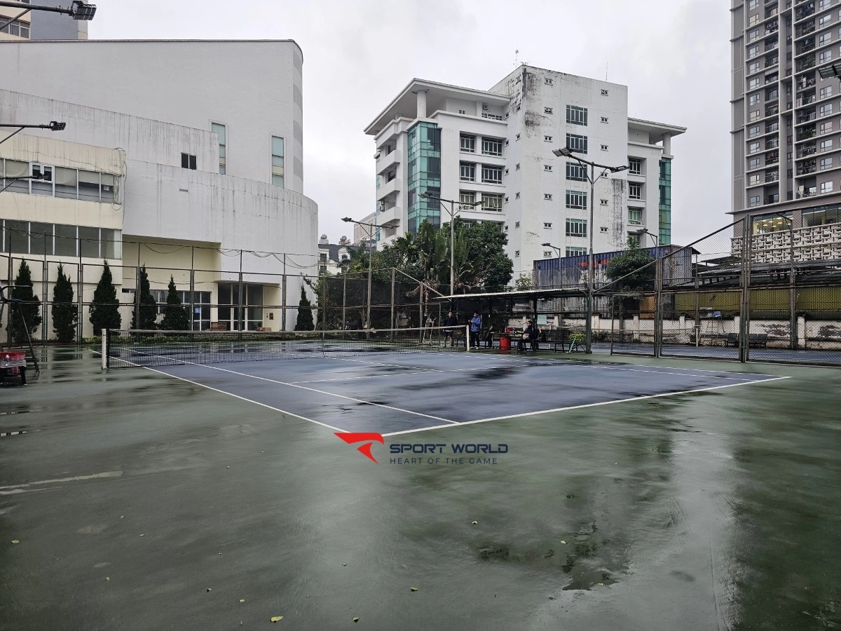 Tennis Court by 4-season pool